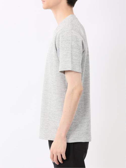 ハイストレッチ メランジ Vネック半袖Tシャツ