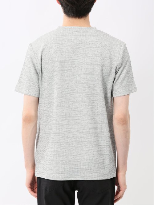 ハイストレッチ メランジ Vネック半袖Tシャツ