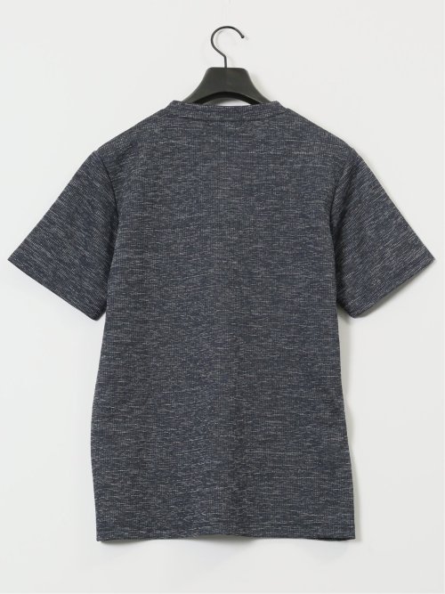 ハイストレッチ メランジ Vネック半袖Tシャツ