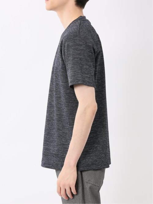 ハイストレッチ メランジ Vネック半袖Tシャツ