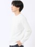Tシャツ メンズ 長袖 ストレッチ スロープネック 幾何学 ジオメトリック ジャガード