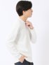 Tシャツ メンズ 長袖 ストレッチ スロープネック 幾何学 ジオメトリック ジャガード