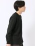 Tシャツ メンズ 長袖 ストレッチ スロープネック 幾何学 ジオメトリック ジャガード