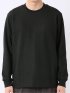 Tシャツ メンズ 長袖 ストレッチ スロープネック 幾何学 ジオメトリック ジャガード