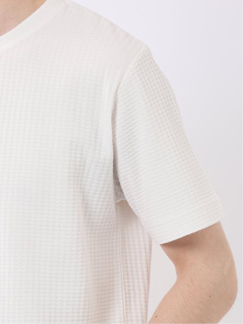 千鳥 ジャガード クルーネック 半袖 Tシャツ