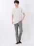 千鳥 ジャガード クルーネック 半袖 Tシャツ