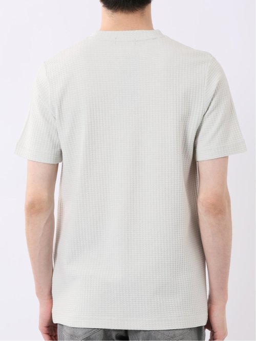 千鳥 ジャガード クルーネック 半袖 Tシャツ
