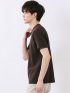 千鳥 ジャガード クルーネック 半袖 Tシャツ