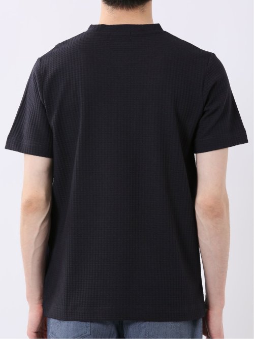 千鳥 ジャガード クルーネック 半袖 Tシャツ