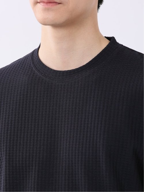 千鳥 ジャガード クルーネック 半袖 Tシャツ