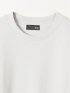Tシャツ メンズ 長袖 スロープネック 綿混 リンクス ジャガード