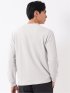 Tシャツ メンズ 長袖 スロープネック 綿混 リンクス ジャガード