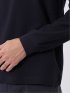 Tシャツ メンズ 長袖 スロープネック 綿混 リンクス ジャガード