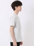 ストレッチ チェック プリント クルーネック 半袖 Tシャツ