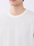 ストレッチ チェック プリント クルーネック 半袖 Tシャツ