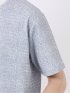 ストレッチ チェック プリント クルーネック 半袖 Tシャツ