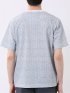 ストレッチ チェック プリント クルーネック 半袖 Tシャツ