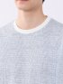 ストレッチ チェック プリント クルーネック 半袖 Tシャツ