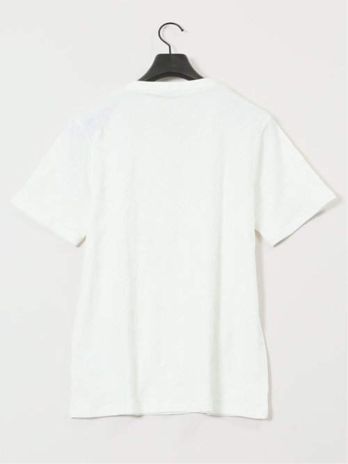 ふくれアーガイル Vネック半袖Tシャツ