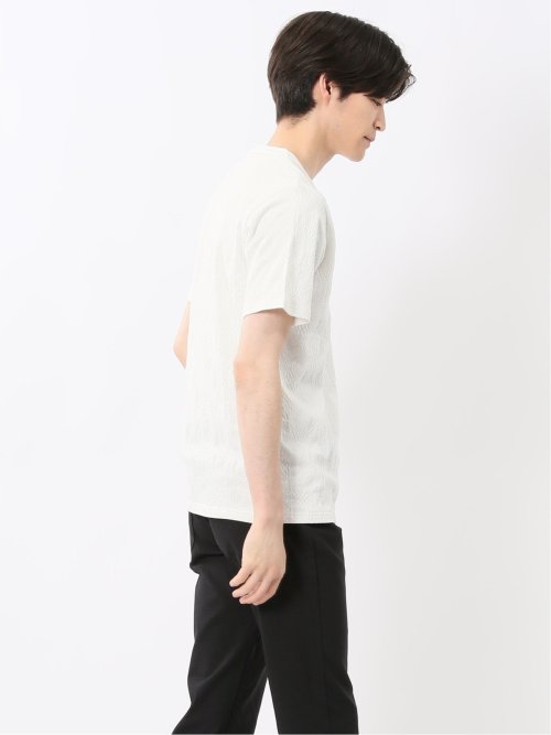 ふくれアーガイル Vネック半袖Tシャツ