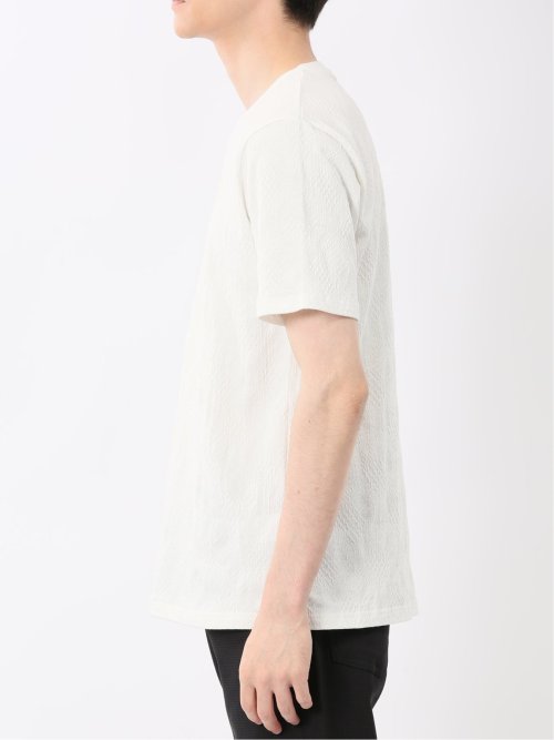 ふくれアーガイル Vネック半袖Tシャツ