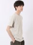 ジオメトリック ジャガード クルーネック 半袖 Tシャツ