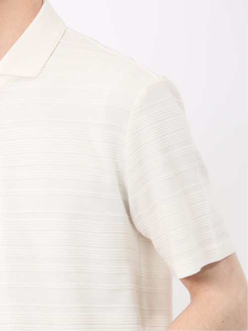 タックボーダー カッタウェイ半袖ポロシャツ