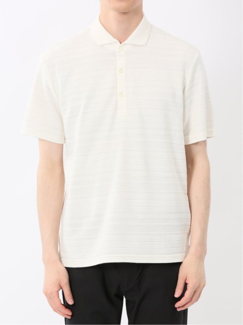 タックボーダー カッタウェイ半袖ポロシャツ