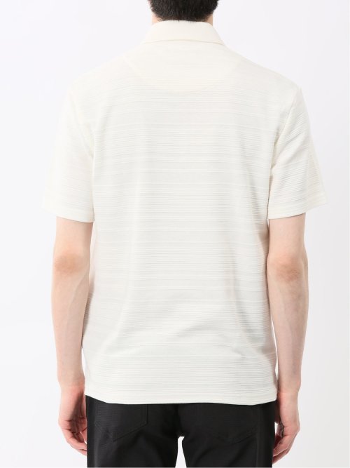 タックボーダー カッタウェイ半袖ポロシャツ