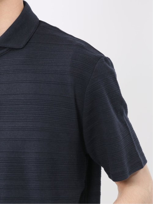 タックボーダー カッタウェイ半袖ポロシャツ