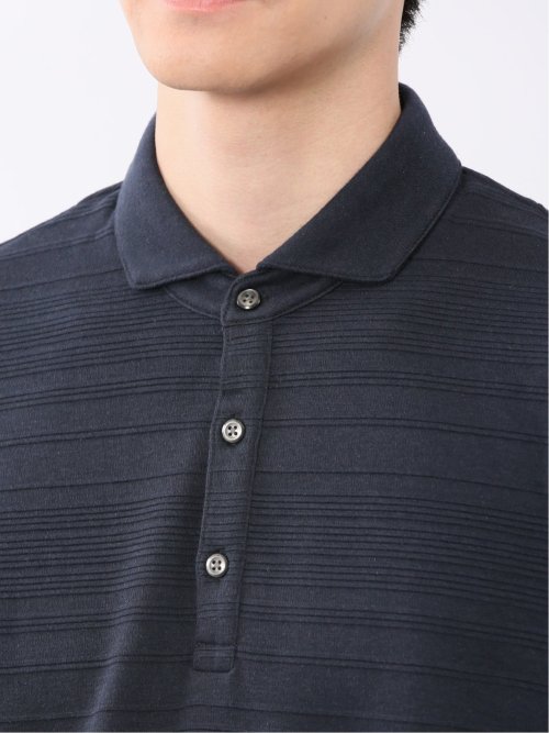 タックボーダー カッタウェイ半袖ポロシャツ