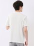 ヘリンボン ジャガード Vネック 半袖 Tシャツ