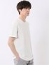 ヘリンボン ジャガード Vネック 半袖 Tシャツ