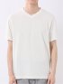 ヘリンボン ジャガード Vネック 半袖 Tシャツ