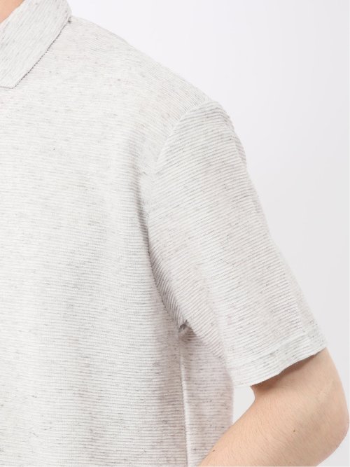 杢リップル カッタウェイ半袖ポロシャツ