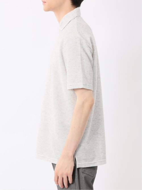 杢リップル カッタウェイ半袖ポロシャツ