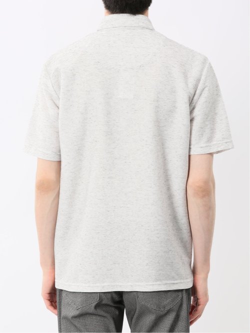 杢リップル カッタウェイ半袖ポロシャツ