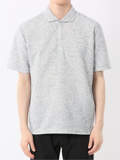 杢リップル カッタウェイ半袖ポロシャツ