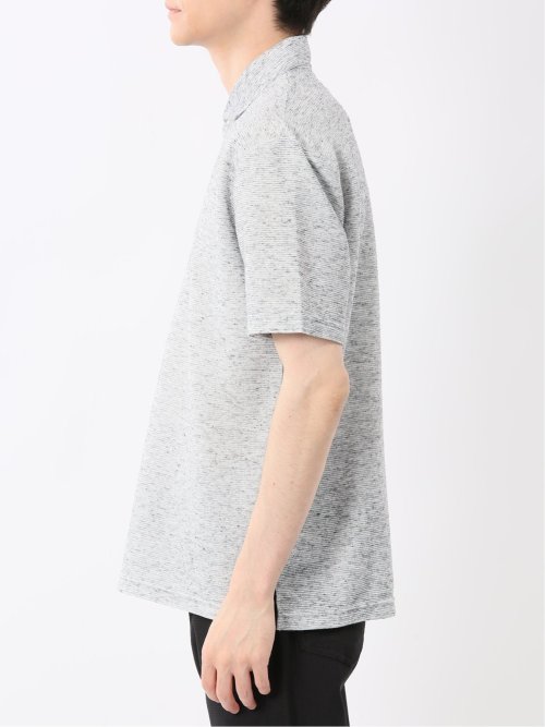 杢リップル カッタウェイ半袖ポロシャツ