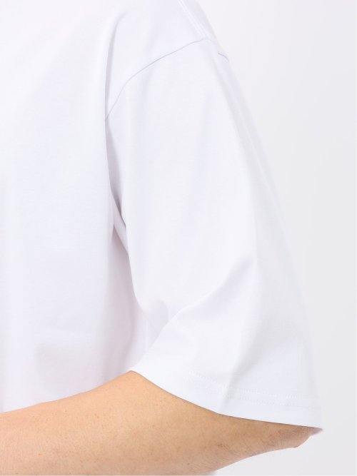 綿100% ロゴプリント クルーネック半袖Tシャツ