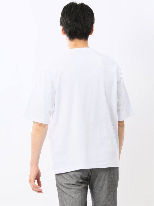 綿100% ロゴプリント クルーネック半袖Tシャツ