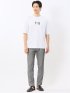 綿100% ロゴプリント クルーネック半袖Tシャツ