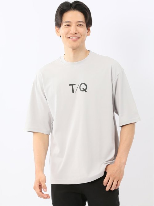 綿100% ロゴプリント クルーネック半袖Tシャツ