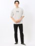 綿100% ロゴプリント クルーネック半袖Tシャツ