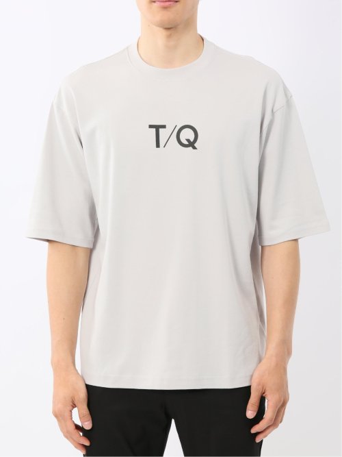 綿100% ロゴプリント クルーネック半袖Tシャツ