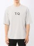 綿100% ロゴプリント クルーネック半袖Tシャツ