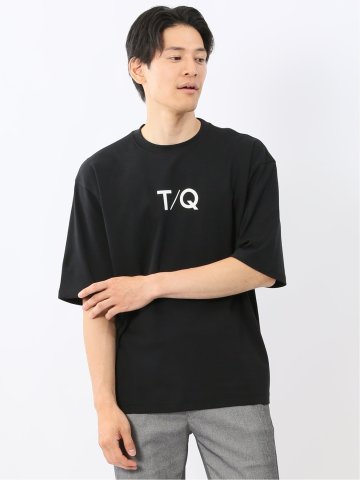 綿100% ロゴプリント クルーネック半袖Tシャツ
