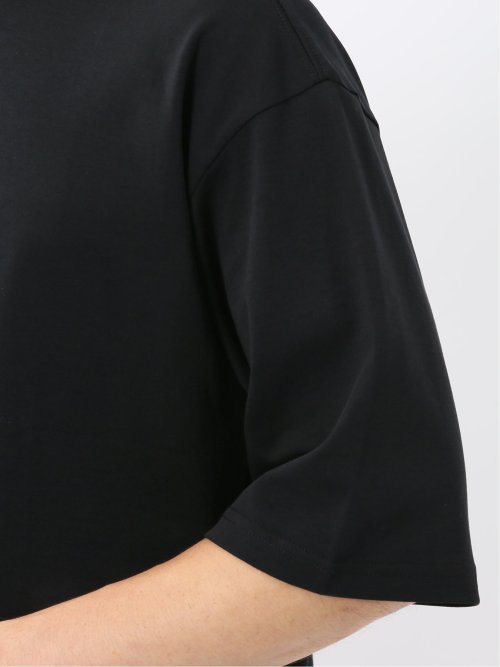 綿100% ロゴプリント クルーネック半袖Tシャツ