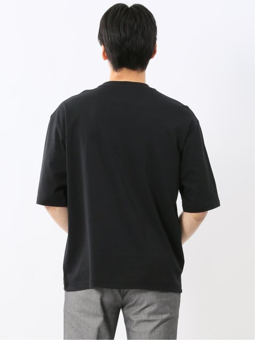 綿100% ロゴプリント クルーネック半袖Tシャツ