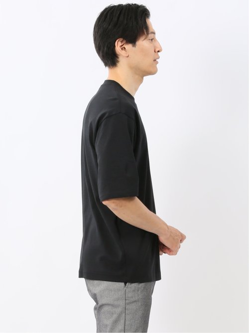 綿100% ロゴプリント クルーネック半袖Tシャツ